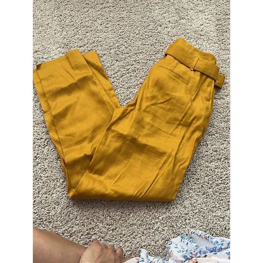 NWT Banana Republic Mustard Yellow pants size 0